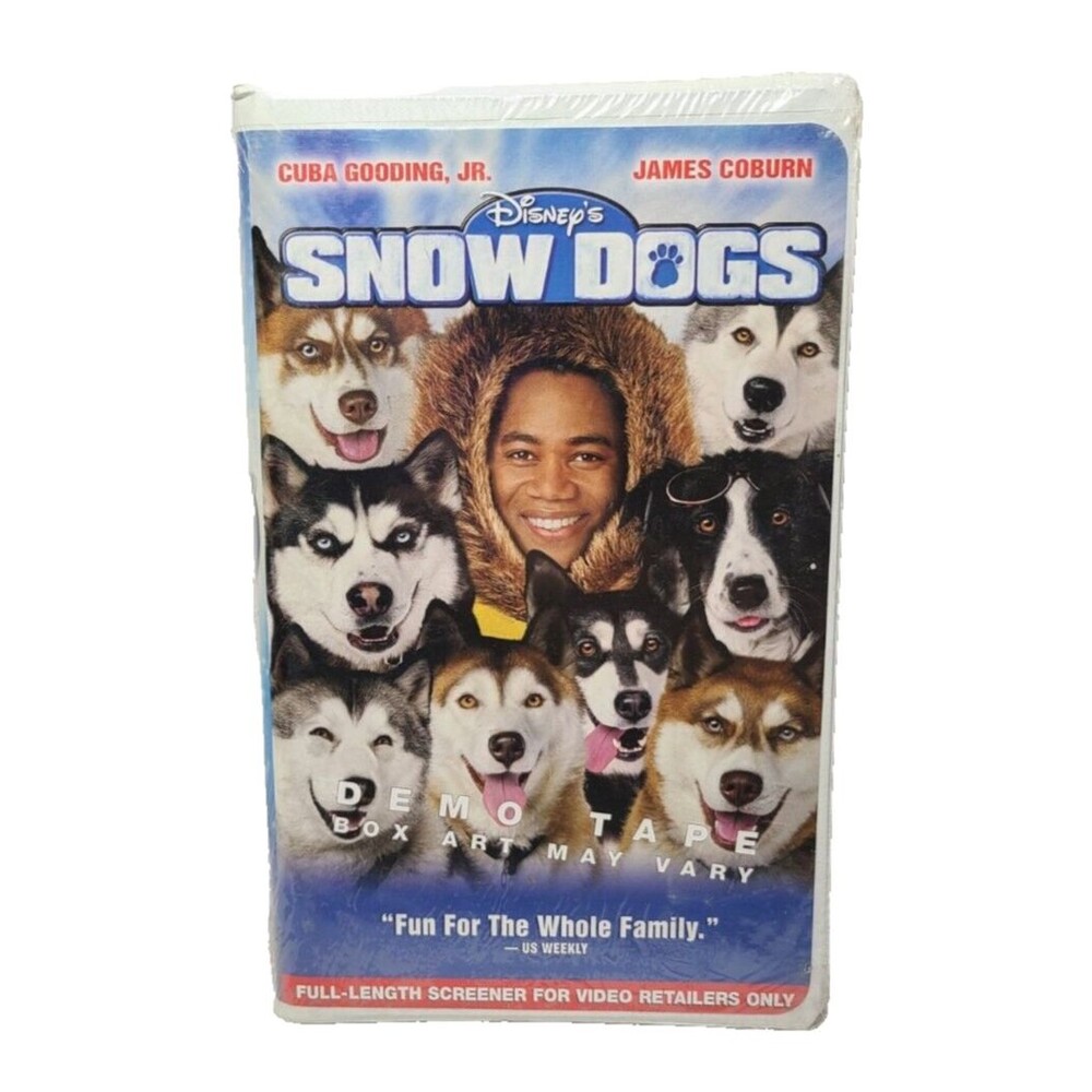Snow Dogs VHS Rare DEMO Promo Screener TAPE  (2002)  Sealed